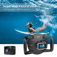 Carcasa Transparente con Asa y Disparador para Lente de Cámara de Buceo Subacuática DJI Osmo Action
