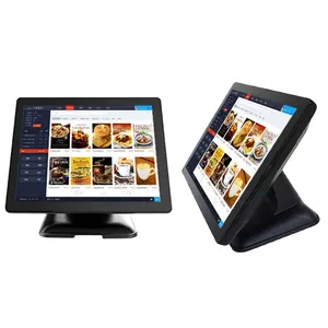 Suie OEM customized 15 inch dual screen embedded wince fedora kfc pos terminal retail system