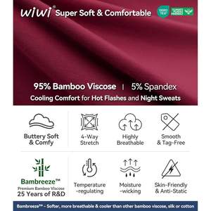 Ensemble de pyjama pour femmes en viscose de bambou personnalisé, vêtements de nuit doux à manches longues, tailles S-XXL - Product Image 5