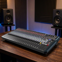 Console de mixage audio 32 canaux avec 8 effets numériques DSP, Bluetooth, USB, en métal, pour karaoké et spectacles sur scène