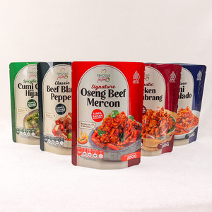 ถุงซิปล็อคแบบตั้งได้พร้อมรอยฉีกง่าย ใช้กับไมโครเวฟได้ เหมาะสำหรับอาหารสำเร็จรูป ใช้เก็บอาหารที่บ้านและสำหรับปิกนิกนอกบ้าน - Product Image 1