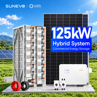 Sistem Pemasangan Panel Surya Hybrid Solis 125kW 200kW 300kW 500kW Dengan Pasokan Daya 24 Jam untuk Bisnis Off Grid