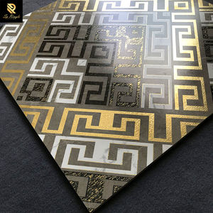 Springletile - Azulejos de Pared con Diseño de Patrón Mate de Cerámica Dorada, Azulejos Decorativos Mate <span class=keywords><strong>para</strong></span> <span class=keywords><strong>Piso</strong></span>, Porcelanato de 60x60 - Product Image 4