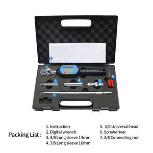 Shahe ชุดประแจวัดแรงบิดแบบดิจิตอล, เครื่องมือซ่อมมอเตอร์ไซค์หัวเฟืองสองทิศทางขนาด1.8-60N เมตร<span class=keywords><strong>3</strong></span>/8นิ้ว - Product Image 6