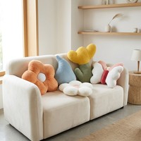 Coussin décoratif en polaire Teddy et Sherpa, 280 GSM, 14 pouces, 100 % polyester, personnalisable, couleurs variées, formes assorties