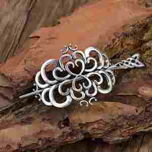 Épingle à cheveux nœud celtique Viking, bâtonnet à cheveux rétro irlandais, accessoires pour cheveux pour femmes, cadeau fête des Mères - Product Image 2