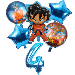 Kit de Décorations d'Anniversaire D-Ball Z avec Ballons en Aluminium G0ku S0n G0ku, Fournitures de Fête pour Enfants Garçons, Bannières - Product Image 2