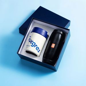 Taza de Café de Alta Calidad al por Mayor, Botella de Agua de Acero Inoxidable 316 con Altavoz 2 en 1, Juego de Regalo Corporativo de Año Nuevo con Logotipo - Product Image 3