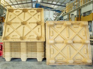 Đúc khuôn ép <span class=keywords><strong>Pallet</strong></span> ngành công nghiệp vận chuyển hàng hóa 4 chiều 1200x800x130mm sàn đơn gỗ tái chế nhẹ - Product Image 6