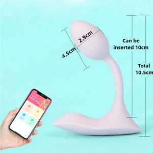 APP kontrol giyilebilir külot yapay penis g-spot vibratör klitoris kırpma titreşimli külot vajinal yetişkin seks oyuncakları kadınlar ve çift için - Product Image 6