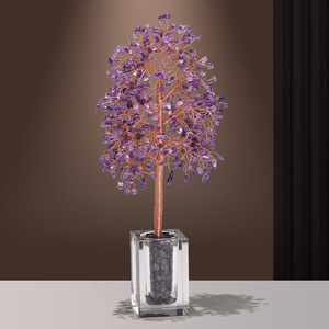 Citrine <b>Crystal</b> Money <b>Tree</b> Yellow Round Home Decoration Gift - Product Image 4