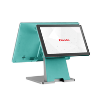 Sistem POS Desktop All-in-One Elanda 15,6 Inci Layar Sentuh Terminal Kasir POS Android