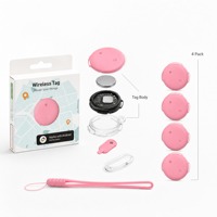 Traceur anti-perte Macaron quatre couleurs, sans frais d'abonnement, compatible Android/iOS, prêt à être expédié (DDP), portée 50m, IP65, localisateur de clés
