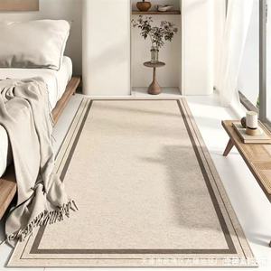 Alfombra rectangular de color crema con patrón geométrico moderno, antideslizante, para sala de estar, dormitorio, alfombra gruesa para el lado de la cama - Product Image 5