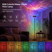 Lámpara de Pie RGBIC CCT, Control por Aplicación/Control Remoto/BT, Cambio Dinámico de Color con Ritmo Musical, para Hogar, Dormitorio, Oficina