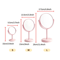 Miroir de maquillage de bureau double face pour usage domestique, salon de beauté haut de gamme, dortoir étudiant