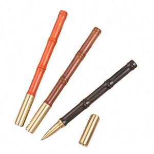 High Quality Luxury Heavy Gift Bamboo Shape <b>Pen</b> Ballpoint <b>Pen</b> Custom Promotion logo Bamboo Roller Ball <b>Pen</b> for Business Writing - Product Image 5