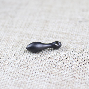Pendentif poisson en bois, forme boule, style tibétain, accessoires DIY pour bracelets et chapelets bouddhistes - Product Image 3
