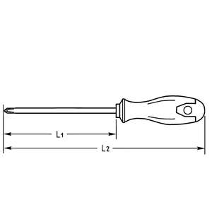 ไขควงช่องกางเขน Heyco 04511001080สำหรับสกรูช่องกากบาท PHILLIPS-RECESS - Product Image 2
