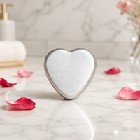Boîte en fer blanc en forme de cœur, diverses couleurs, écologique, pour emballage alimentaire, bougies, boucles d'oreilles, bijoux, thé, bonbons, chocolat