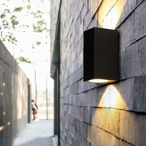 Applique murale LED extérieure double tête, étanche, pour cour, balcon, extérieur - Product Image 2