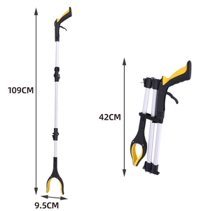 ที่คีบขยะด้ามยาวแบบหนีบแข็งแรง ทำจากอลูมิเนียมอัลลอยด์ สำหรับพนักงานทำความสะอาด - Product Image 2