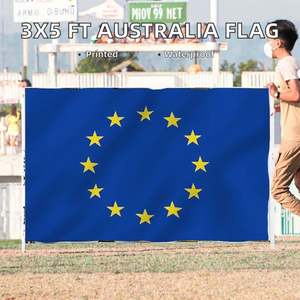 Drapeau australien 3x5 pieds (90x150cm) en polyester imprimé numériquement, durable, écologique, bannière suspendue pour les sports et les jeux - Product Image 2