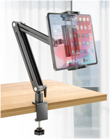 Support de moniteur de bureau ergonomique pliable en alliage d'aluminium Jakeko, réglable à 360 degrés, pour iPad, utilisation en voyage