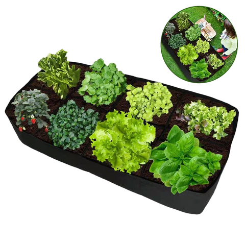 Cross-Border Manufacturer's Plant Fiber Eco-friendly 400ml Capacity Multi-Grid Planting Bag Bucket 4/8 Grid Options for Home