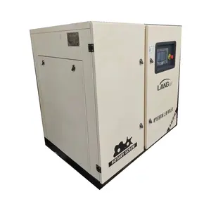 Langair 100 Hp 75Kw Oil Lubricated Direct Driven Industrial Screw Type Air Compressor for Oil and Gas Field