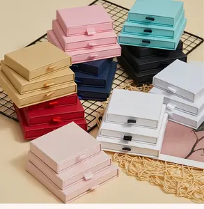 Scatola di imballaggio per gioielli di moda fatta a mano scatola scorrevole per cassetti confezione di gioielli con manico