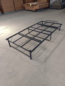 <span class=keywords><strong>Rete</strong></span> <span class=keywords><strong>metallica</strong></span> pieghevole letto 3 volte forte ferro singola doppia piattaforma portatile fondazione telaio del letto - Product Image 3