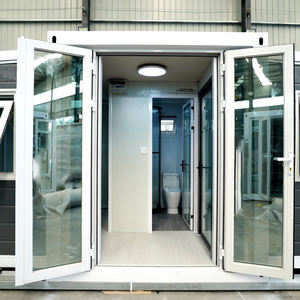 <span class=keywords><strong>Maison</strong></span> conteneur extensible à <span class=keywords><strong>double</strong></span> aile en acier portable de haute qualité, design moderne du milieu du siècle, atelier de bureau - Product Image 5