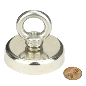<span class=keywords><strong>Potente</strong></span> Imán de Pesca Industrial de Tierras Raras con Recubrimiento de Níquel Permanente, 1000 lb, Súper Fuerte, Kit de Corte y Soldadura - Product Image 2