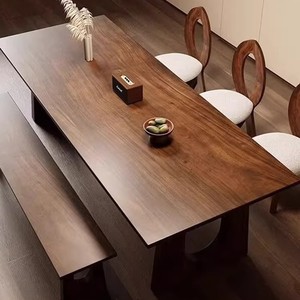 Bàn đàm phán văn phòng gỗ U cổ đơn giản hiện đại cho phòng khách Quả Óc Chó Đen Bắc Mỹ bàn ăn Bàn trà - Product Image 4