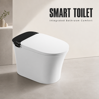WC intelligent en céramique à siphon en S avec fonction de lavage des fesses