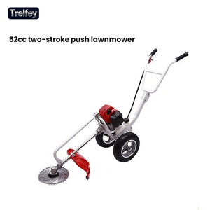 Débroussailleuse à <span class=keywords><strong>essence</strong></span> professionnelle 4 temps 52cc Moteur puissant avec lame en acier au carbone pour débroussaillage des mauvaises herbes hautes - Product Image 3