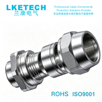 LKETECH A2 Presse-étoupe en laiton nickelé IP66 étanche M32 pour câbles de 24-32 mm et équipements électriques industriels