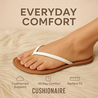 Sandales plates personnalisées pour femmes en cuir PU, tongs confortables, chaussures décontractées d'été, tongs tendance pour femmes et filles