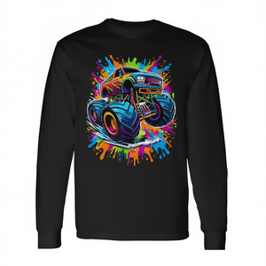 Camiseta de manga larga colorida Monster Truck Lover - Product Image 2