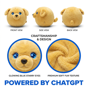 Peluche interactive vocale Golden Retriever Cuteyeah avec IA, plus de 60 langues, compagnon d'apprentissage précoce ChatGPT, Nouveauté 2026 - Product Image 5
