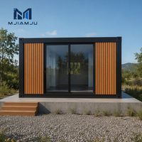 Maison conteneur moderne de luxe en panneaux sandwich d'acier, préfabriquée, modulaire, portable, bureau, salon
