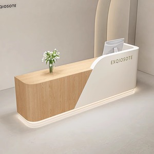 Bàn tiếp tân sang trọng hiện đại cho Thẩm mỹ viện quầy bar salon tóc phía trước cửa hàng quần áo sơn mài phòng khám Nha khoa khách sạn - Product Image 2