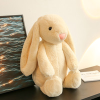 Boneka Kelinci Super Lembut yang Dapat Disesuaikan untuk Hadiah Ulang Tahun dan Baby Shower, Hewan Boneka Lucu dengan Fungsi Pereda Stres