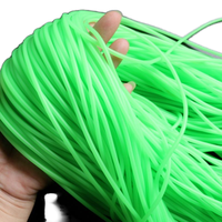 Nouvelle ligne de pêche en tube de latex souple lumineux qui brille dans le noir, 1m 1.5m, pour la pêche en mer, 0.8mm-2.0mm, accessoires de pêche