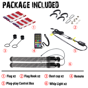 COB nhiều màu chất béo roi BT và điều khiển từ xa mới mũm mĩm roi đèn cho ATV UTV Polaris rzr Can-AM offroad - Product Image 6