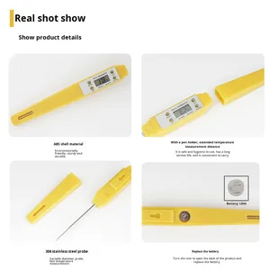 Termómetro Digital para Alimentos, Calibración Automática, Tipo Pluma, Alta Precisión, Termómetro Electrónico de Bolsillo - Product Image 2