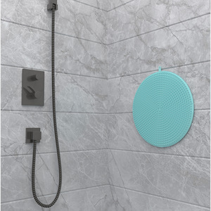 Silicone Back Scrubber Oval Massage Bath <b>Brush</b> For Deep Cleaning Shower Use - Product Image 4