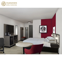 Ramada Ensembles de Chambre à Coucher Luxe en Bois Massif MDF Complets pour Hôtel 5 Étoiles Sur Mesure