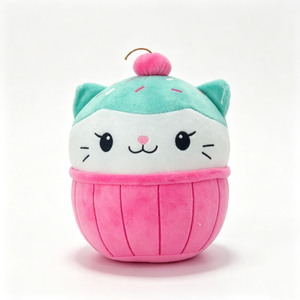 Customized <b>Cat</b> <b>plush</b> with sprinkled frosting,Round cupcake <b>cat</b> stuffed animal,Pink cupcake <b>cat</b> <b>plush</b> with mint frosting - Product Image 3